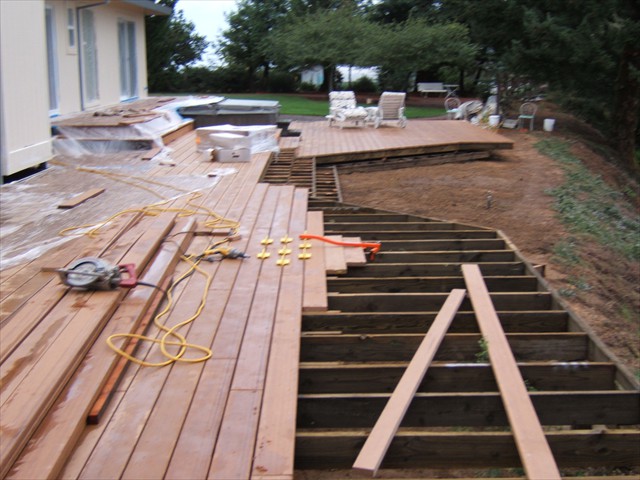 Trex deck and brick patio – King’s Mountain3