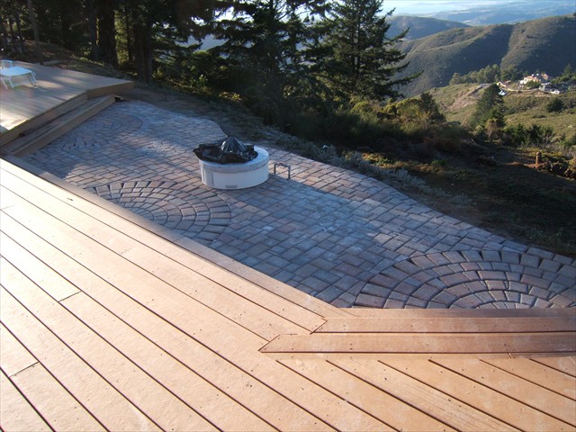Trex deck and brick patio – King’s Mountain5