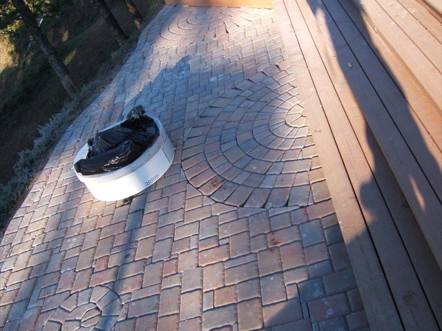 Trex deck and brick patio – King’s Mountain6